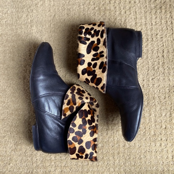 Animal print / black boots - Picture 3 of 6
